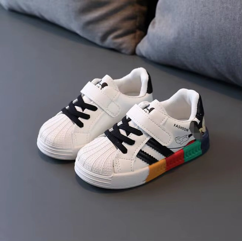 Cartoon Mickey Children Shoes for Boys Girls Sport Sneakers Kids Leisure Autumn Casual Shoes Breathable Running Toddler