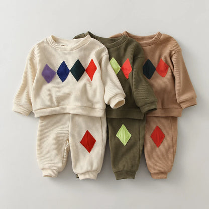Spring Baby Boy Clothes Set 2Pcs Cotton Sweater + Pants for 0-5Yrs Children Kids Outfits Toddler Baby Girl Boy Clothes Sets