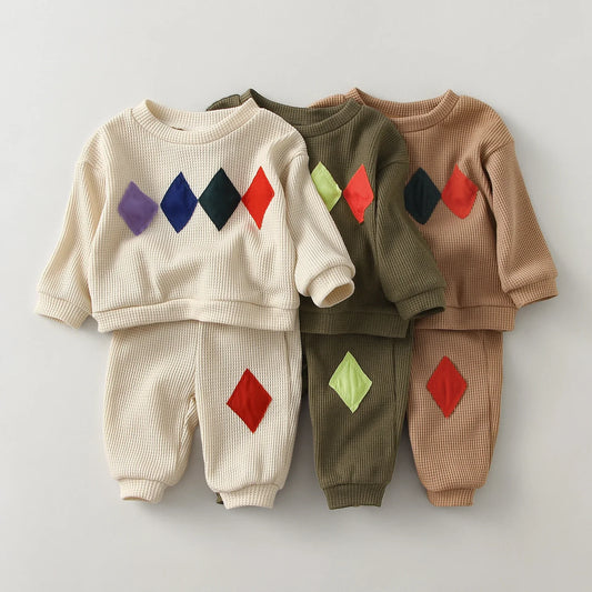 Spring Baby Boy Clothes Set 2Pcs Cotton Sweater + Pants for 0-5Yrs Children Kids Outfits Toddler Baby Girl Boy Clothes Sets